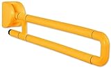 RWRAPS Badewannengriff, Handtuchhalter, rutschfest, faltbar, Haltegriff, Haltegriffe, U-förmiger Anti-Rutsch-Griff, hochklappbare Sicherheitsarmlehne, Toiletten- und Duschhilfen, barrierefrei