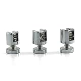 Glasklemme,Glashalter Glashalter Runde Halterung Zinklegierung Badezimmer Zubehör Klemme Laminatplatte Befestigungsanschluss Hardware Zubehör Regale (Size : 10 12mm)