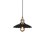 AOKLEY Hängeleuchte Retro Restaurant Restaurant kreative kleine schwarze Regenschirm Rock Hängelampe Store Dekoration Lampe Kronleuchter Pendelleuchte