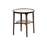 AOKLEY Kleiner Tisch Kreativer Couchtisch Mode-Seitentisch 2 Stufe Runde Kleiner Couchtisch geeignet for Schlafzimmer, Wohnzimmer, Nachttisch, Büro Couchtisch Klein