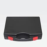 OUSIKA Aufbewahrung Werkzeugkiste Tragbarer Werkzeugkoffer Kunststoff leer Hartschalenkoffer 195 x 170 x 46 mm Schutzkoffer for Hardware-Werkzeuge, schwarz Kisten