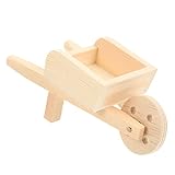 YARNOW Mini-Wagen Schubkarren Outdoor-Kinderspielzeug Mini-Einkaufswagen Für Kinder Holz-Schubkarre-Modell Mikro-Landschaft Ornament Wagenform Blumentopf Holz-Auto-Modell