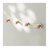 Kleiderhaken Wand Nordic Holz Kleiderbügel Wandhaken Home Hotel Veranda Wohnzimmer Wandbehang Kleiderhaken Schlüsselhalter Dekoration Hakenleisten Garderobenhaken/Kleiderhaken ( Color : 4 Hooks )
