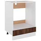 vidaXL Herdumbauschrank Braun Eichen-Optik 60x46x81,5 cm Holzwerkstoff