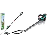 Bosch Akku Teleskop Heckenschere UniversalHedgePole 18 (1 Akku, 18 Volt System, im Karton) & Akku Heckenschere AHS 50-20 LI (1x Akku, 18 Volt System, Hublänge: 20 mm, im Karton)