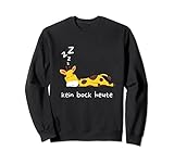 Kein Bock Heute schlafende Giraffe Giraffenmotiv Sweatshirt