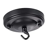 Homoyoyo Deckenplatte Edelstahl-Haken Heimdekoration Vintage-Lampenschirm Retro-Deckenaufhängung Veranda-Schaukel-Aufhängeset Robuste Haken Pendelleuchte Baldachin