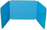 ZHYX Schreibtisch-Trenner, Sichtschutz Schreibtischpanel, Schutzbildschirm, U-förmiger Spleiß, Mehrzweck-faltbare Trennwand, stark und für Schule, Büro, Bibliothek (45 cm x 35 cm x 35 cm) (blau)