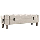 Sitzbank, Flurbank, Garderobenbank, Sitzmöbel, für Wohnzimmer Schlafzimmer Flur, Aufbewahrungsbank Massivholz und Stahl 111 x 34 x 37 cm