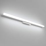 Klighten LED Spiegelleuchte Bad 90cm 20W, IP44 Badleuchte Badlampe Wand, Spiegellampe Badezimmer Lampe Wandlampe für Bad, 110-240V, 1300Lumen, Kaltweiß 6000K