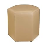 OKEZZI Schuhbank aus PU-Leder, gepolstert, modisch, Persönlichkeit, Wohnzimmer, Flur, Massivholz, Fußhocker, Sofa, Hocker, Holzbank (Farbe: Grün) (Beige B)