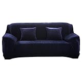 Wakauto Housse de Canapé Baumeln Erweiterbar 3 Plätze. Schutz des Sofas Universelle Revêtement de Canapé Noir Haus de Fauteuil Bequem im Salon Chambre Maison (195-230 cm)