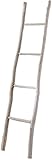 Kobolo Dekoleiter aus Tanoak-Holz White Washed 167 cm weiß