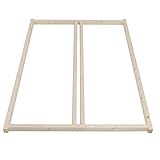 TUGA - Holztech Naturholzrahmen für Rollroste passend für alle Betten ohne Auflagerleisten geeignet inkl Schrauben, ideal auch als tiefes Bettgestell Palettenbett
