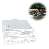 Regenfeste Transparente Plane, 100% Wasserdichtes PVC Material, Dicke 0,35 Mm Gartenpflanzen Abdeckung Wasserdicht, Mit Ösen Und Seil, 0,5 M 0,8 M 1 M 1,2 M (Size : 1.5x3.0m)