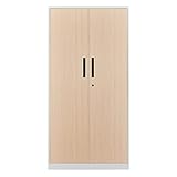 Mehrzweckschrank Garderobenschrank Aktenschrank Stauraumschrank Allzweckschrank Werkzeugschrank Besenschrank Metallschrank Schließfachschrank Flügeltürschrank Stahlspind lagerschrank 183x90x45cm