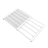 Jeanoko Schrank-Spannregal, platzsparend, verstellbare Länge, nagelfrei, für Badezimmer (50–80 cm Länge)