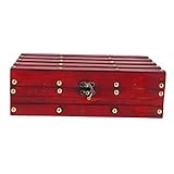 DOITOOL 1 X Ausweisbox Vintage-Aufbewahrungsbox Damen-Schmuckschatulle Schreibtischaufsatz Holz-Aufbewahrungsbox Retro-Holz-Aufbewahrungsbox Schmuck-Reiseetui Retro-Bücheretui