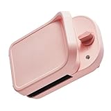 Sandwich-Frühstücksmaschine, Waffeleisen für Zuhause, Timing, Verdickte Kantenversiegelung mit 5 Platten für das Esszimmer (Kirschblüten-Rosa)