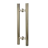 JF-Handrails Haustürgriff Glas/Holz Türgriff, Dicke Edelstahl-Rundrohr Push-Pull-Türgriff/Scheune Türzuziehgriff - Bronze, 8 Größen (Size : 800×500mm)