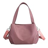 Damen Vintage Handtasche Shopper Bag 2022 New Nylon Bag Fashion One Shoulder Drawstring Crossbody Straddle Light Vielseitige Freizeittasche Kleine Damen Umhängetasche Crossbody für Büro Schule