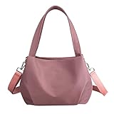 Damen Vintage Handtasche Shopper Bag 2022 New Nylon Bag Fashion One Shoulder Drawstring Crossbody Straddle Light Vielseitige Freizeittasche Kleine Damen Umhängetasche Crossbody für Büro Schule