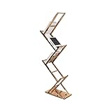 ZAJ Regal Moderner Zeitschriftenständer aus Metall, Prospektständer, Katalog, Literaturständer, Messeständer für Messen, Ausstellungen, Büro Standregal Bookshelf