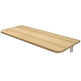 Wandmontierter Tisch mit Drop-Leaf-Top, klappbar, schwebender Schreibtisch, hängender Laptop-Tisch für Arbeitszimmer, Schlafzimmer und Badezimmer, platzsparend (Color : Natural, Size : 35x80