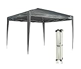 MaxxGarden Faltpavillon - Pavillon 3x3 m – Gartenzelt - Partyzelt - 9m² - UV Schutz 50+ - Wasserdicht - Grau