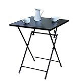 Best Villa 60×60 cm Gartentisch Klapptisch Terrassentisch Balkontisch Bistrotisch Couchtisch Metall