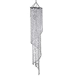 Invicta Interior Design XL Hängelampe Kronleuchter BIG STRASS 180cm E27 Kristall Lampe Hängeleuchte