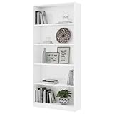 Dioche Bücherregal, leicht zu reinigendes Bücherregal 80 x 24 x 175 cm für Wohnzimmer für Home Office für Schlafzimmer