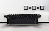 JVmoebel Chesterfield Sofa Polster Leder Couchen Sofas Garnitur Textil Dreisitzer Neu 29