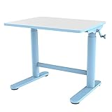Spacetronik Kinderschreibtisch XD Höhenverstellbar 49-70cm, Schülerschreibtisch, Schreibtisch, Jugendschreibtisch SPEX101 (Blue)