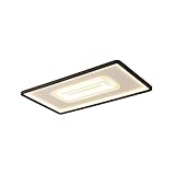 SKYGOO Rechteckige LED-98-W-Heimarbeitszimmer-Wohnzimmer-Schlafzimmerlampe, quadratische Deckenlampe mit minimalistischer Atmosphäre, Garderoben- und Spielzimmerleuchte, kreative kommerzielle Mall-Dec