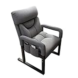 Sofa Sessel Sessel Lounge Wohnzimmer Lounge Sessel Ohrensessel Kuschelsessel Moderner Anti-Fall-Komfort für ältere Menschen mit sitzendem kleinem Computer Zuhause (Grey,Chairx1)