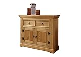 Woodroom Visby Sideboard Kommode Anrichte Schrank, Holz, Eichefarben, 109x94x42 cm