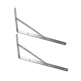 Balacoo 2 Stück Halterung Metallregal Robuste Wandregale Metall-Lagerregal Edelstahl L-Halterung Lagerregal Schindel Bücherregal Zubehör Bücherregalhalter Bücherregal Schindel