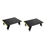 CLISPEED 2 Stück Klapptisch Strandtische Für Sand Faltbar Tragbar Campingtisch Schwarz Klapptisch Zusammenklappbar Kleiner Tisch Zusammenklappbarer Strandtisch Klappbar