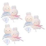 6 Stück Kaninchen Nachtlicht LED süßes Nachtlicht Nachtlicht for Kinderzimmer Kaninchen Deko Stilllampe Schreibtisch Deko Lampe Batterie Nachtlicht Jugendzimmer Deko Schreibtischlampe Kinderzimmer Lic