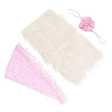 Toyvian Baby-Fotodecke Kinderanzüge Für Jungen Kinderdecken Für Jungen Baby-Set 3-Teilig Fotoshooting-Decke Baby-Meilenstein-Decke Mädchen-Babyfotografie-Requisite Babydecke