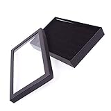 osiuujkw Ringbox mit 36 ​​Fächern, moderne, minimalistische Boxen, trinkbar, Ausweis Anhänger Etui, Präsentation, Aufbewahrung, Heimbedarf, Vitrine