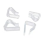 SAYTAK Tischtuchklammern,Tischdeckenklammern 4 transparente Kunststoff tischdecke Clips Starke fixierfunktion Abdeckung Halter Clip Promenade Board stabile Clips
