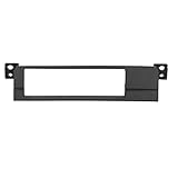 1 Din Navigationsrahmen Center Control Radio DVD Panel Rahmenverkleidung Schwarz Radio Armaturenbrett Passend Für 3er E46 2003 Bis 2005