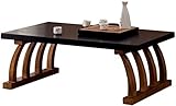 XIBANY Teetisch Beistelltisch Couchtisch Kleiner tragbarer Esstisch im Wohnzimmer Kleiner Couchtisch Kleiner antiker Massivholztisch Beistelltisch Home Decor/Chal/60 * 40 * 30 cm Feito NA China