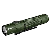 OLIGHT Warrior 3S LED Taschenlampe 2300 Lumen 300 Meter Leuchtweite, Taktische helle Taschenlampe USB Wiederaufladbar mit Abstandssensor IPX8 Wasserdicht für Alltag,Outdoor,Camping,Wandern (Grün)