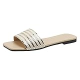 Sandalen Damen 43 Elegant mit Absatz Plateau Barfuss Rutschfeste Sommerschuhe Damen Schwarz Stoff Treckingsandalen Sandals Offene Braun Schwarz Schlappen Damensandalen Teenager Mädchen
