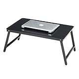 TAISK Faltbarer Laptop-Tisch, Laptop-Schreibtisch, verstellbares, faltbares Frühstücks-Serviertablett, Betttablett für Couch und Sofa
