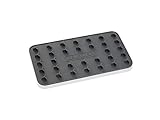 Leifheit Silikon Bügelunterlage, rutschfeste Bügeleisenablage, hitzebeständige bis 250°C, Bügeleisen Unterlage 25,5x14cm, zum kurzfristigen Abstellen des Bügeleisens, pflegeleichte Silikonablage