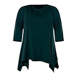 Blusen Damen Sommer Schulterfrei Tunika Transparent Jersey Blusen Shirt Oberteile Hemdbluse Weiss Lang Ausgefallene Tops äRmellose Blusen Weiß Shirt Tunika Oversize 2-Grün XL